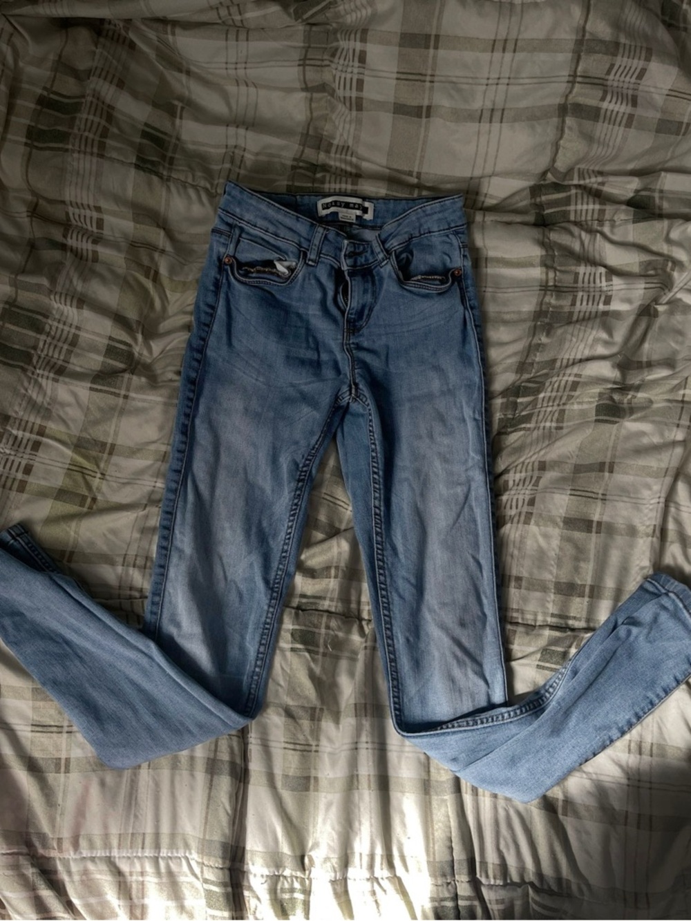 Noisy May Pale Blue Skinny Jeans